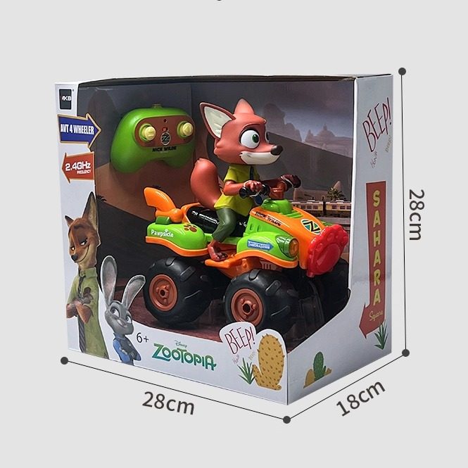 Disney Zootopia Kidsren's Remote Control Car Toy Car Beach Car Nick Judy Rc Electric Drift Racing Car