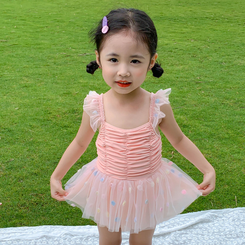Girls swimsuit summer princess 2021 new children's one-piece swimsuit skirt baby little girl children's swimsuit