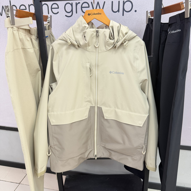 2026 Spring and Summer New Columbia Outdoor Women's Waterproof Jacket with Optional Inner Liner Wr1334