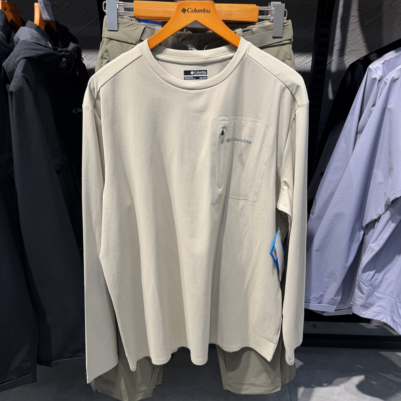 2026 Autumn and Winter New Columbia Outdoor Men's Lightweight Upf50 Sun Protection Moisture-Wicking Quick-Drying Long-Sleeved T-Shirt Ae5310