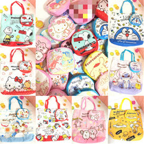 Cartoon Snoopy Crayon Shinchan folding environmental protection bag large capacity supermarket convenient shopping bag portable storage bag