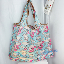 Cartoon unicorn Melody eco-friendly shopping bag Oxford spinning foldable eco-friendly bag large capacity travel shoulder bag