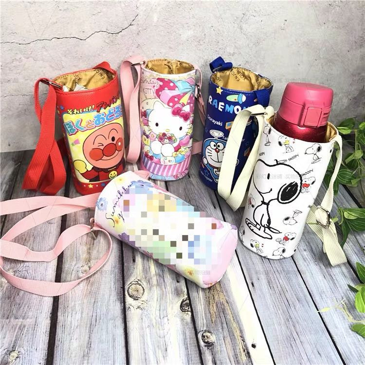 Cartoon ice princess Stizai Captain America Insulation pot bag Student kettle bag protective cover Drop cup cover