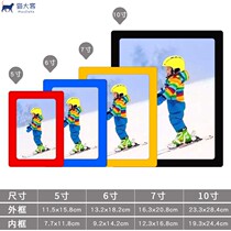 Nordic modern wall hanging double photo frame Plastic wall hanging pvc magnetic photo wall Color creative enterprise photo wall