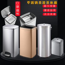 Stainless Steel Tea Residue Barrel Tea Water Barrel Commercial Missed Tea Water Bins Tea Drain Barrel Tea Set Filter Waste Water Barrel