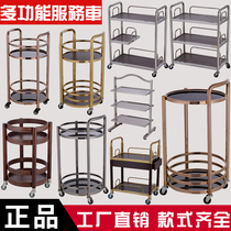 Hand Push Wine Water Service Car Multifunction Mobile Delivery Dining Car Hotel Restaurant With Vegetable Dining Side Car Fire Pot Shop Dining Car
