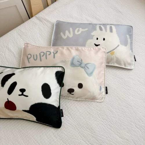 Шелковая наволочка, летняя детская подушка