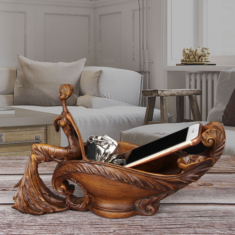 Creative European Classical Beauty Key to include red wine frame in the parlour of the living room porch decorative shelf