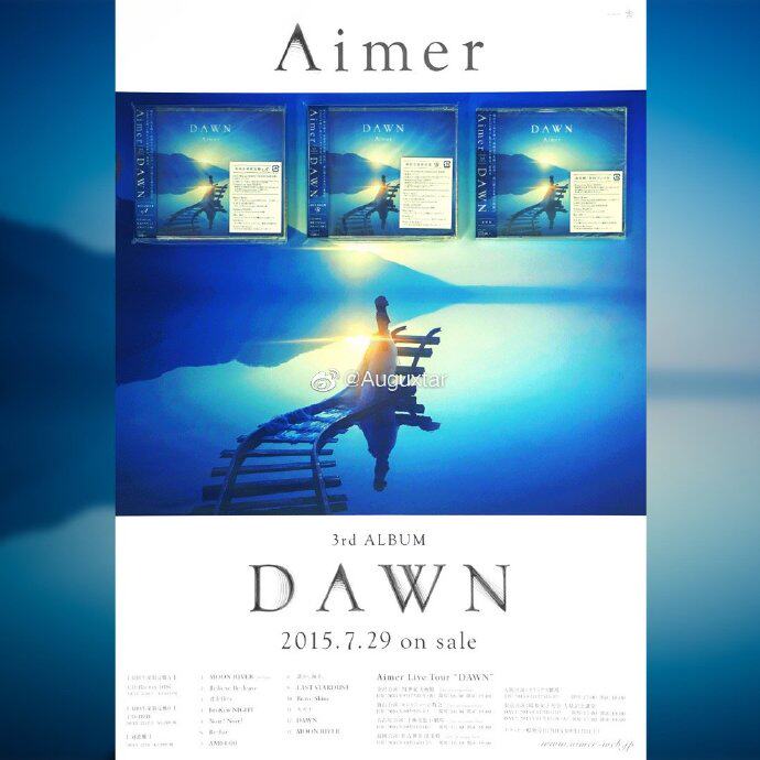 Aimer | DAWN | Fate early back poster postcard folder spot