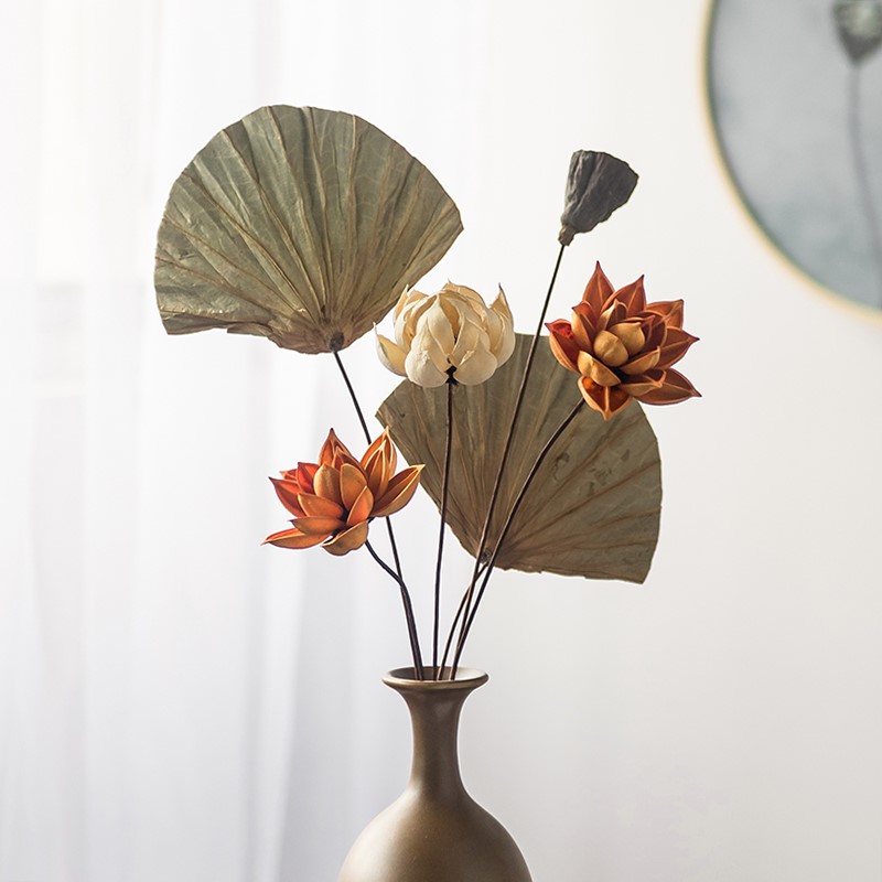 Dried flower bouquet, real flower decoration, air-dried small creative, simple and natural Zen flower arrangement, home living room decoration