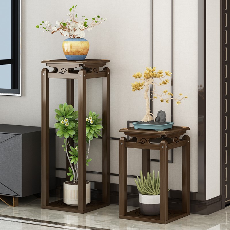 Flower frame balcony transform flower pot fitting garden atmosphere high - grade floor multi - meat window counter 2021 new Chinese style