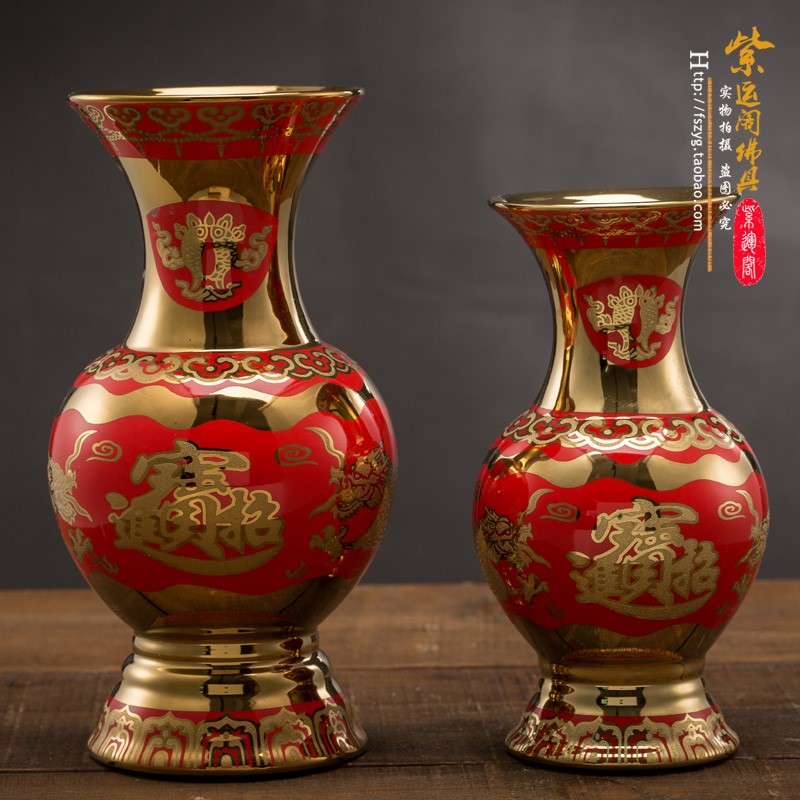 Supply Buddha Vase Ceramic Bottle of Buddha Sendam Capital Creative Simple Fittings for Vase Buddhist Delivery