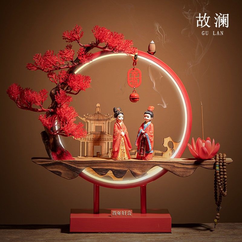 High-end newly wedding gifts for girlfriends wedding room bedroom atmospheric upscale fixture send wedding gifts long lamp