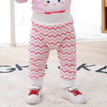 Baby high waist belly pants autumn childrens boys Harlan pants Female baby big PP pants childrens new autumn and winter