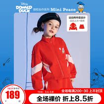 (Donald Duck IP) minipeace PEACEBIRD childrens clothing girls set foreign air sports two-piece set tide Ole