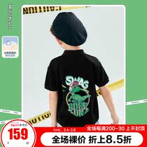 minipeace PEACEBIRD kids boys summer polo shirt ice oxygen bar little dinosaur childrens top tide Ole