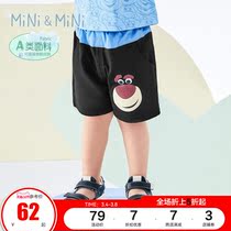 (Toy Story) PEACEBIRD Kids Summer Boy Boy Middle Shorts Boy Boy Boy Baby Strawberry Bear Print Shorts Ole