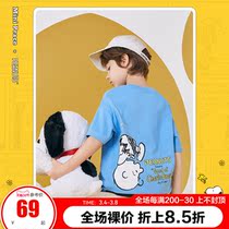 (Snoopy) minipeace peacebird boys short sleeves T-shirt summer dress new loose top Ole