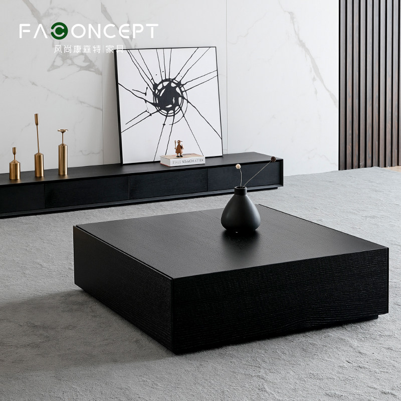 Nordic tea table TV cabinet combination modern simple square luxury living room small family fashion personality creative furniture