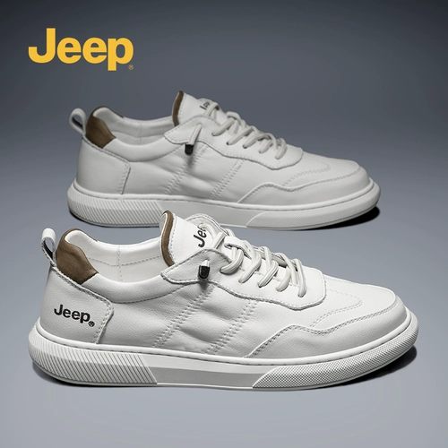 Jeep, летний джип, мужские дышащие спортивные кроссовки, белая обувь для отдыха, 2024 года