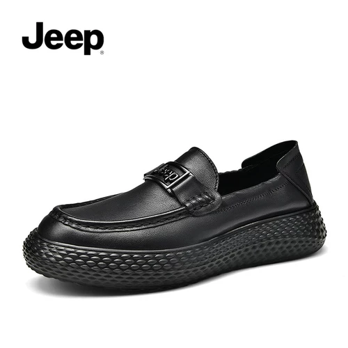 Jeep, джип, обувь, мужские спортивные туфли для отдыха для кожаной обуви на платформе, из натуральной кожи