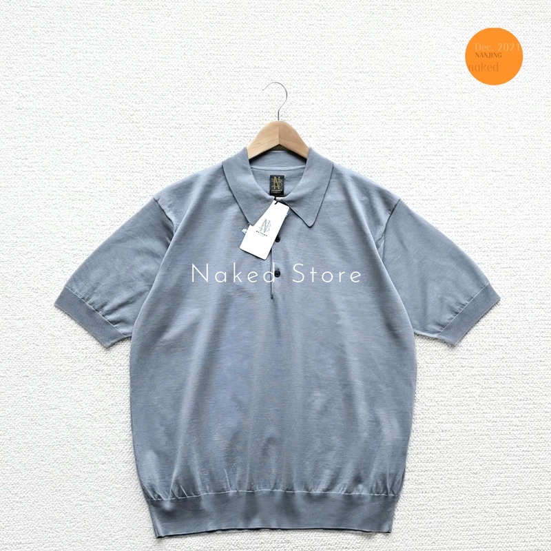 In Stock Batoner Seaisland Polo Japanese-Made Caribbean High-Twist Island Cotton Button-Down Shirt 26Ss