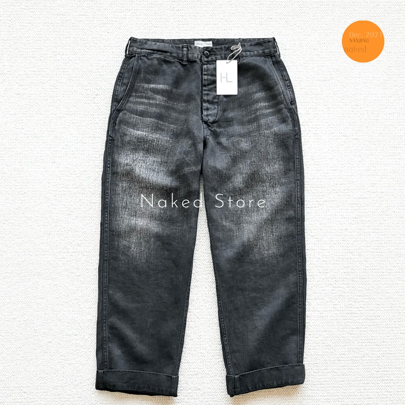 In-Stock Herill Usmc Hbt Linen Japanese-Made Washed Whiskered Linen Herringbone Casual Pants 26Ss