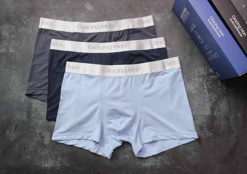 Grayson 1.0 Men's Underwear Three-Pack Combination Lenzing Modal Breathable Antibacterial Silver Fiber Boxer Shorts