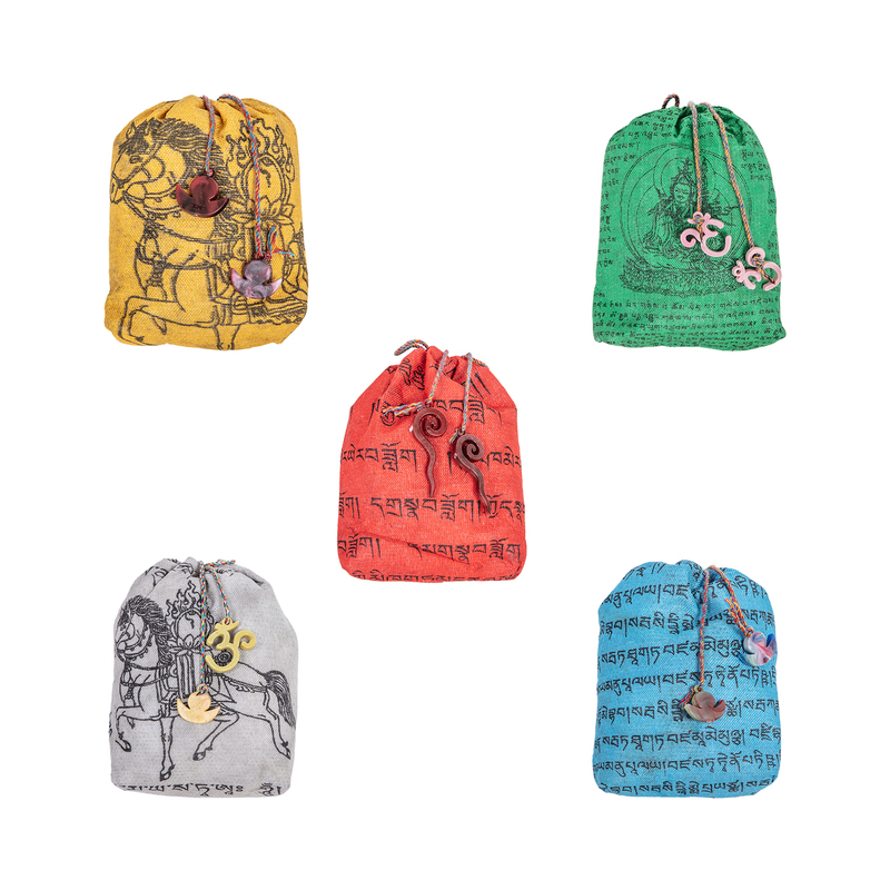 Khor Recycled Prayer Flag Incense Bag Tibetan-Style Eco-Friendly Cultural Creative Portable Car Fragrance Bag Khor Recycled Prayer Flag Incense Bag Tibetan-Style Eco-Friendly Cultural Creative Portable Car Fragrance Bag