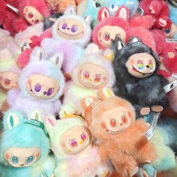 Ready-made gift toys in seconds, trendy labubu plush pendant, third generation labubu doll, blind box figure