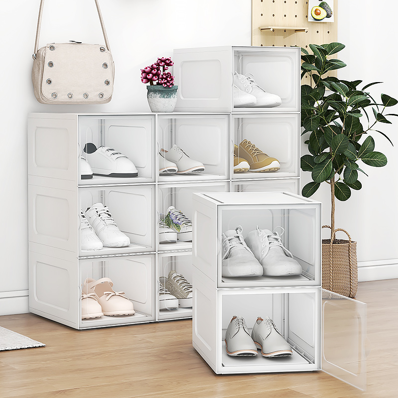 Thicken plastic shoe box hostel collection box simple multi-layer household dust-proof shoes finishing shoes and spatial network red