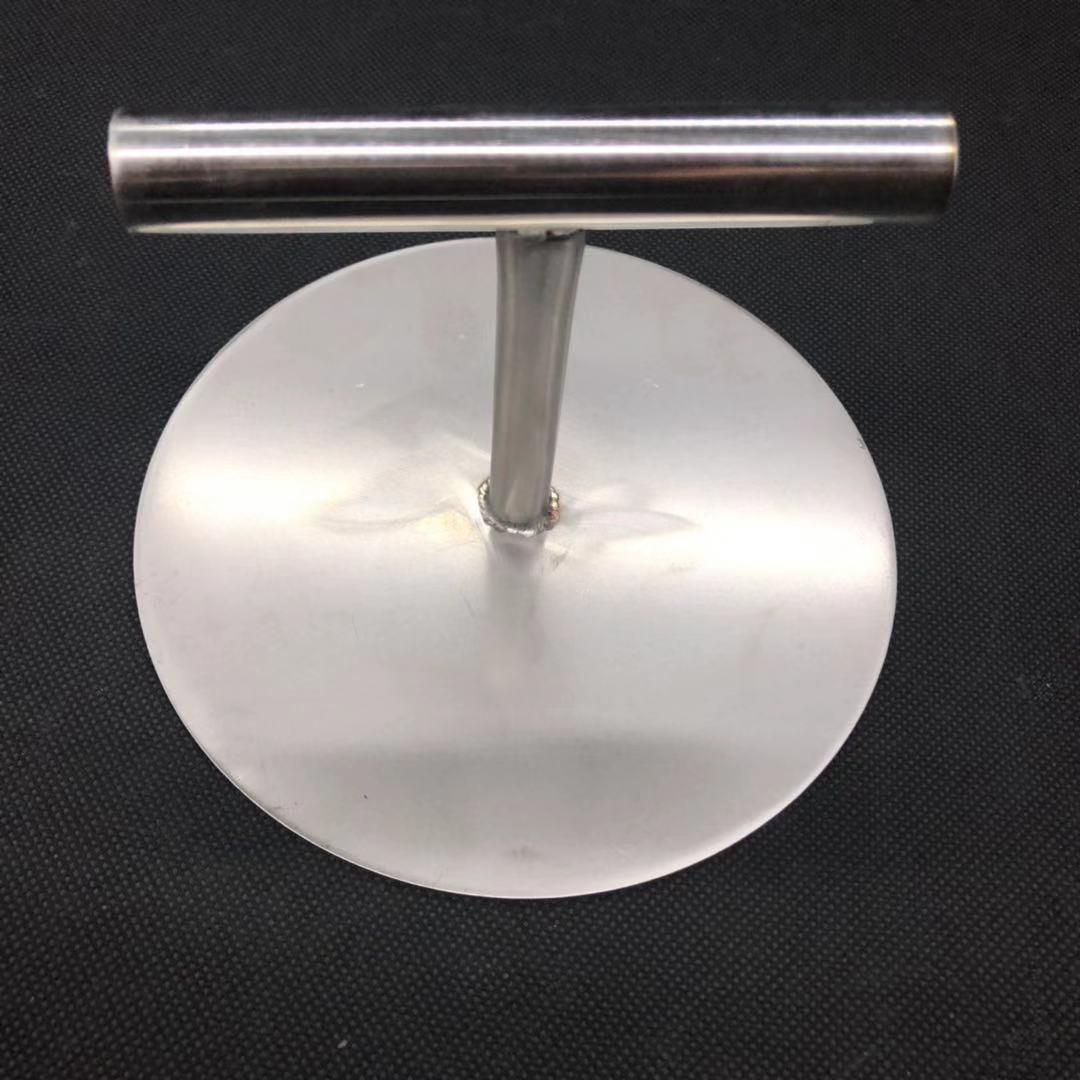18cm Sided Press Cake Batter Press Cake Round Handcrafted Hand Press Type Cake Press Round Stainless Steel Burn Cake Press Cake Press Plate