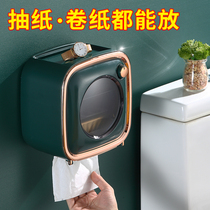 Light extravagant toilet paper towel box free of punch toilet pumping paper paper toilet paper toilet paper waterproof wall-mounted shelf