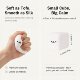 Cross-border cute seal dumpling pinch white square tofu ball soft and waxy feel adult decompression ball office toy