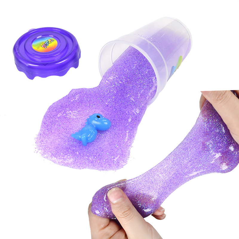 5 clothes creative DIY Slime rocking powder with water adding homemade colour mud mucus material Soft glue jelly puree cotton puree