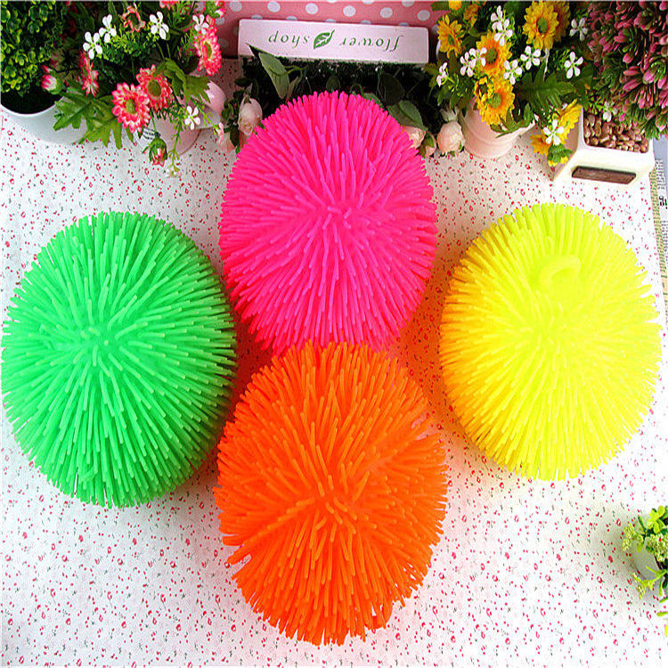 3 fur ball glowing ball leakage ball super large 9 inch flash ball unpressurized and relieved soft tape pinch