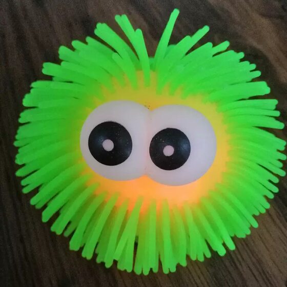 5-Pack Stress Relief Squishy Balls, Soft Rubber Glowing Multi-Hairy Balls, Fun Children's Toys for Venting Stress