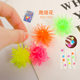2-Pack of Creative Wall-Climbing and Rolling Little Elves, Sticky Wall-Climbing Colorful Small Thorn Balls, Furry Balls, Children's Small Toys