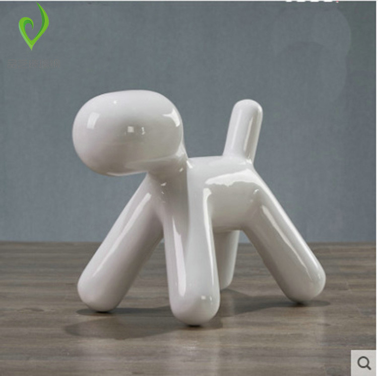 Simple fashion Meichen fiberglass puppy chair outdoor kindergarten children's toys paint paparazzi seat stool