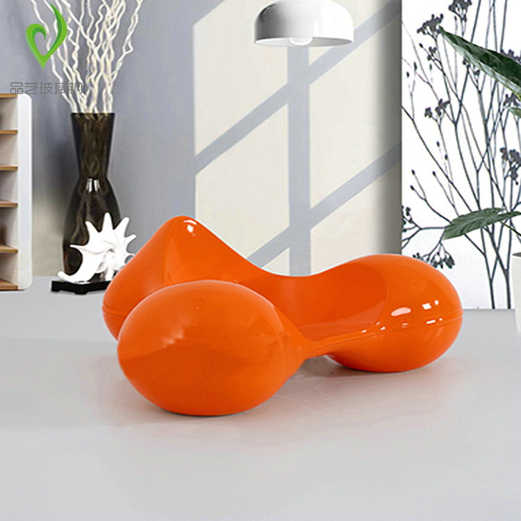 Creative fashion fiberglass leisure seat outdoor shopping mall Meichen decoration ornaments Meichen art special-shaped recliner