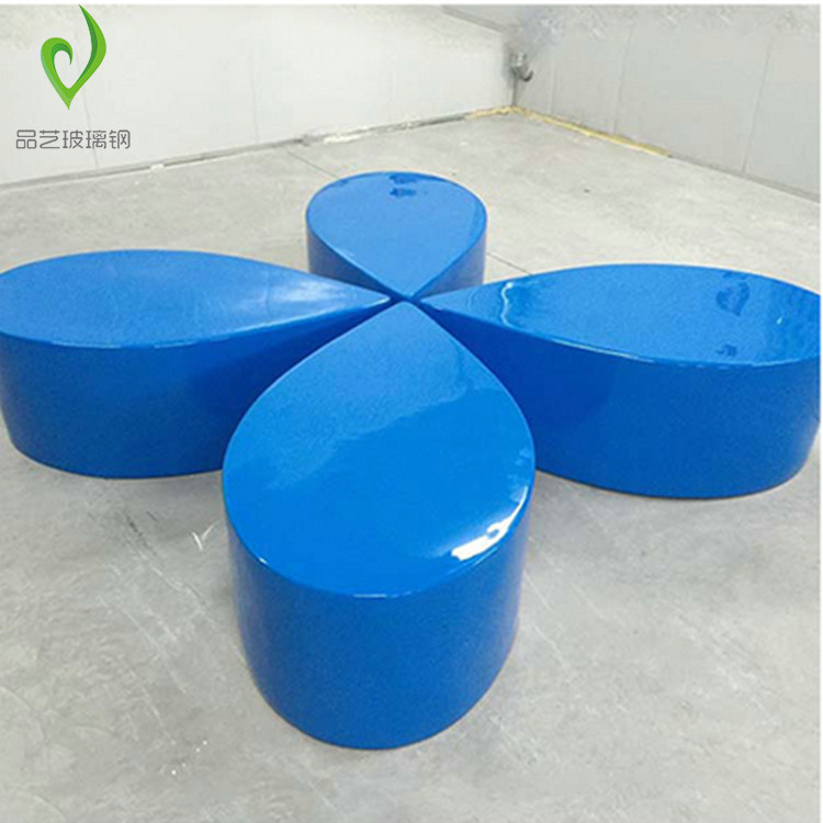 Glass Fiber Casual Seat Creative Petal Styling OUTDOOR MALL BEAUTY CHEN DECORATIVE SWING ACCESSORIES REST AREA WAITING BENCH BENCH