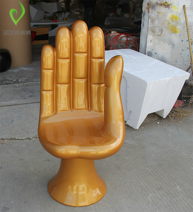 Meichen fiberglass leisure seat bergamot chair outdoor shopping mall decoration decoration paint bright surface reception single chair