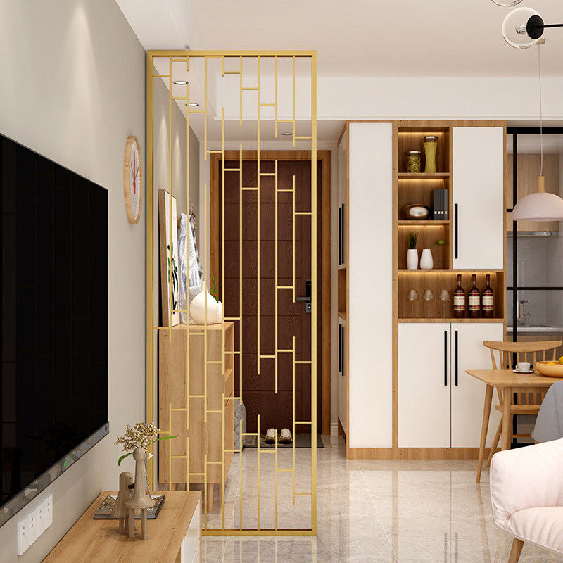 Light luxury screen partition Entrance Nordic modern simple household living room Bedroom room hollow partition wall