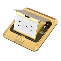 Jabra all-copper ground socket pop-up waterproof stainless steel five-hole ground plug hidden power floor socket