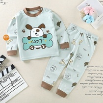  Childrens pajamas Autumn pure cotton 100%set underwear Boys 0-7 years old girls autumn clothes autumn pants Baby infants