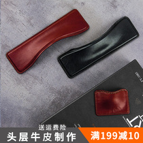 Light luxury Chinese American furniture drawer leather handle concealed shell leather handle shoe cabinet leather handle
