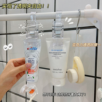 Toothpaste Racks Free of perforated dormitories Squeeze Toothpaste Theist Wash Face Milk Cramp Bathroom Toilet Wall Containing