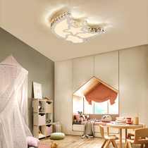 Childrens room lights Bedroom lights Boy girl lights Cartoon creative warm study ceiling lights Star and moon modern lights