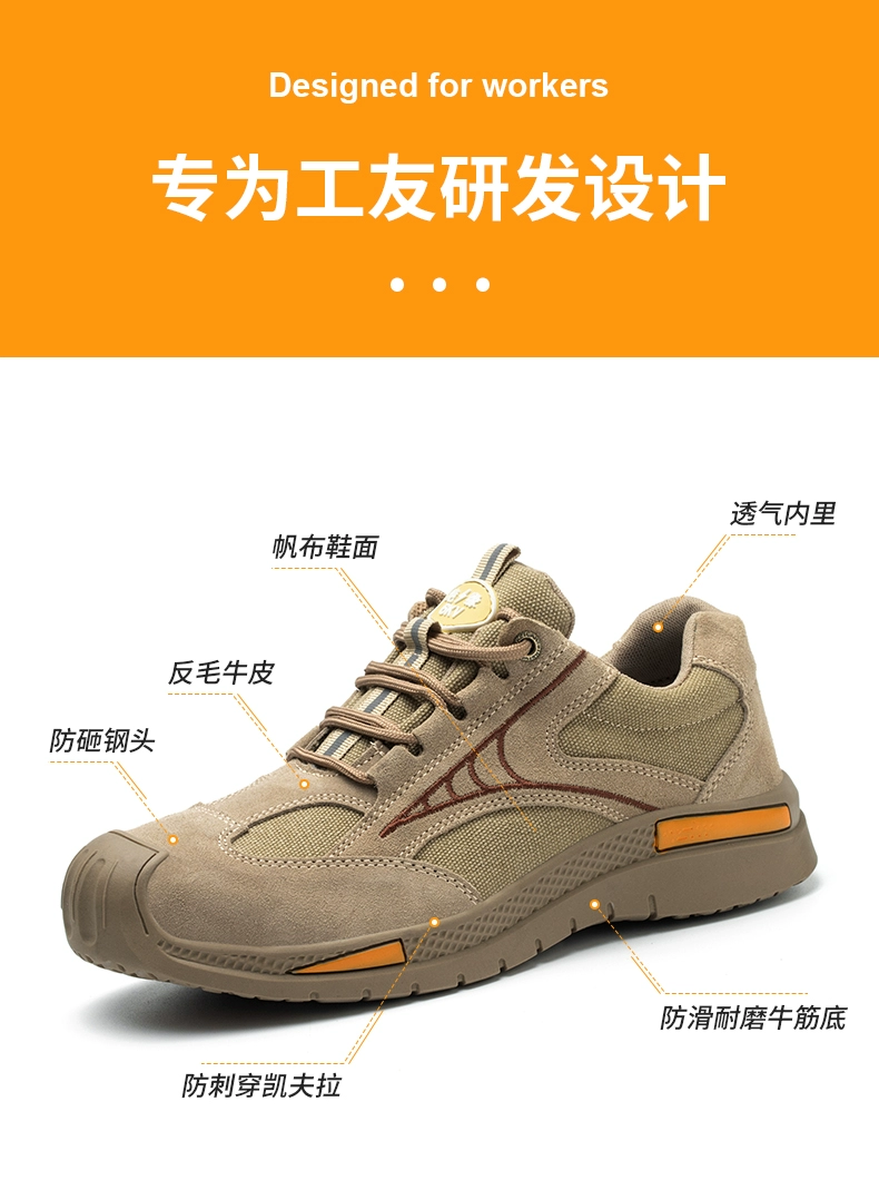 Labor protection shoes for men, winter steel toe caps, anti-smash, anti-puncture, lightweight, deodorant, breathable work shoes, insulated, wear-resistant construction site