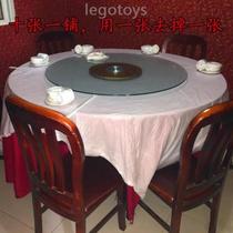 Tablecloth disposable round wedding banquet wedding thickened banquet dust-proof dining table pad